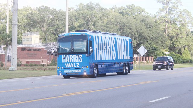 VP Harris' bus campaign tour makes stop at LCHS - Coastal Courier