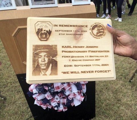 Lewis Frasier Patriots pay homage to 9/11