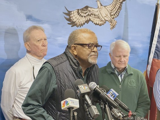 State Rep. Al Williams, with state Rep. Buddy Deloach and Speaker of the House Jon Burns