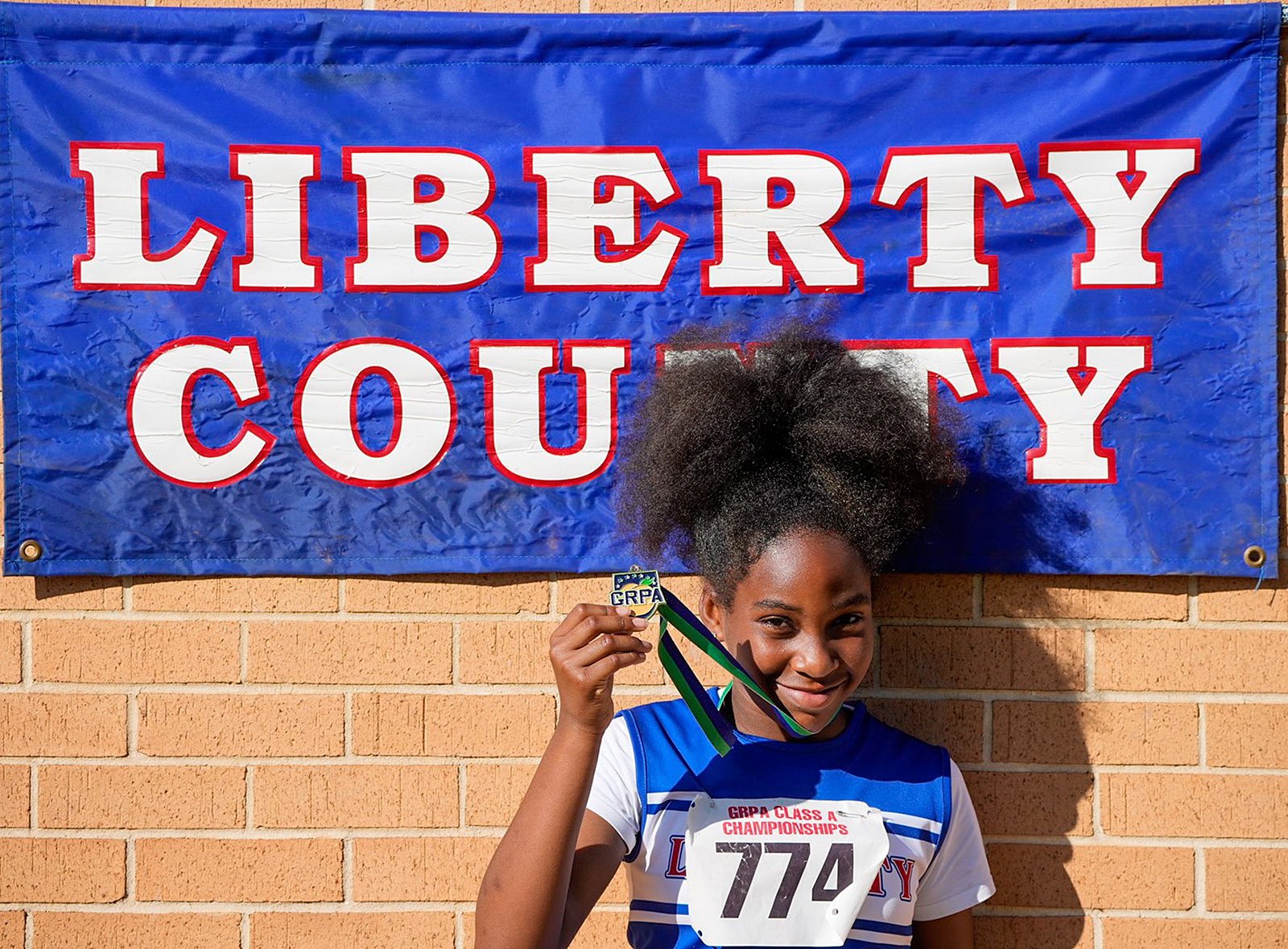 Destini Wells won the girls 10U 50-meter dash.