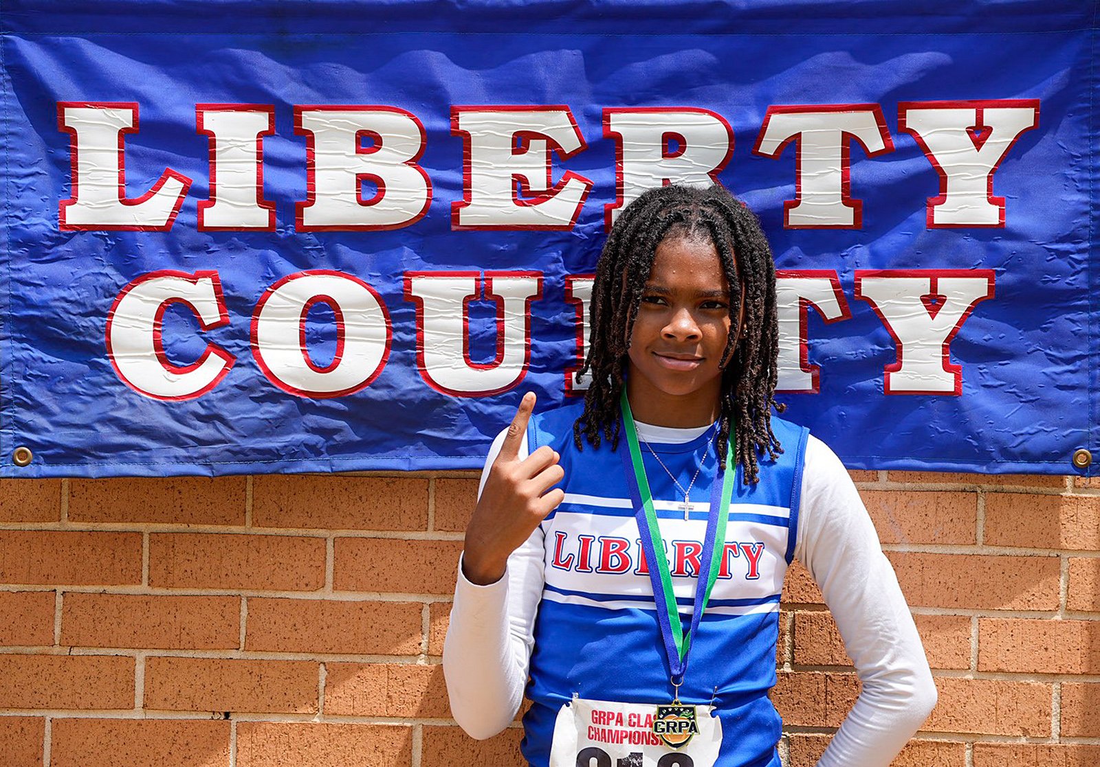 Domonique Jones won the girls 12U high jump.