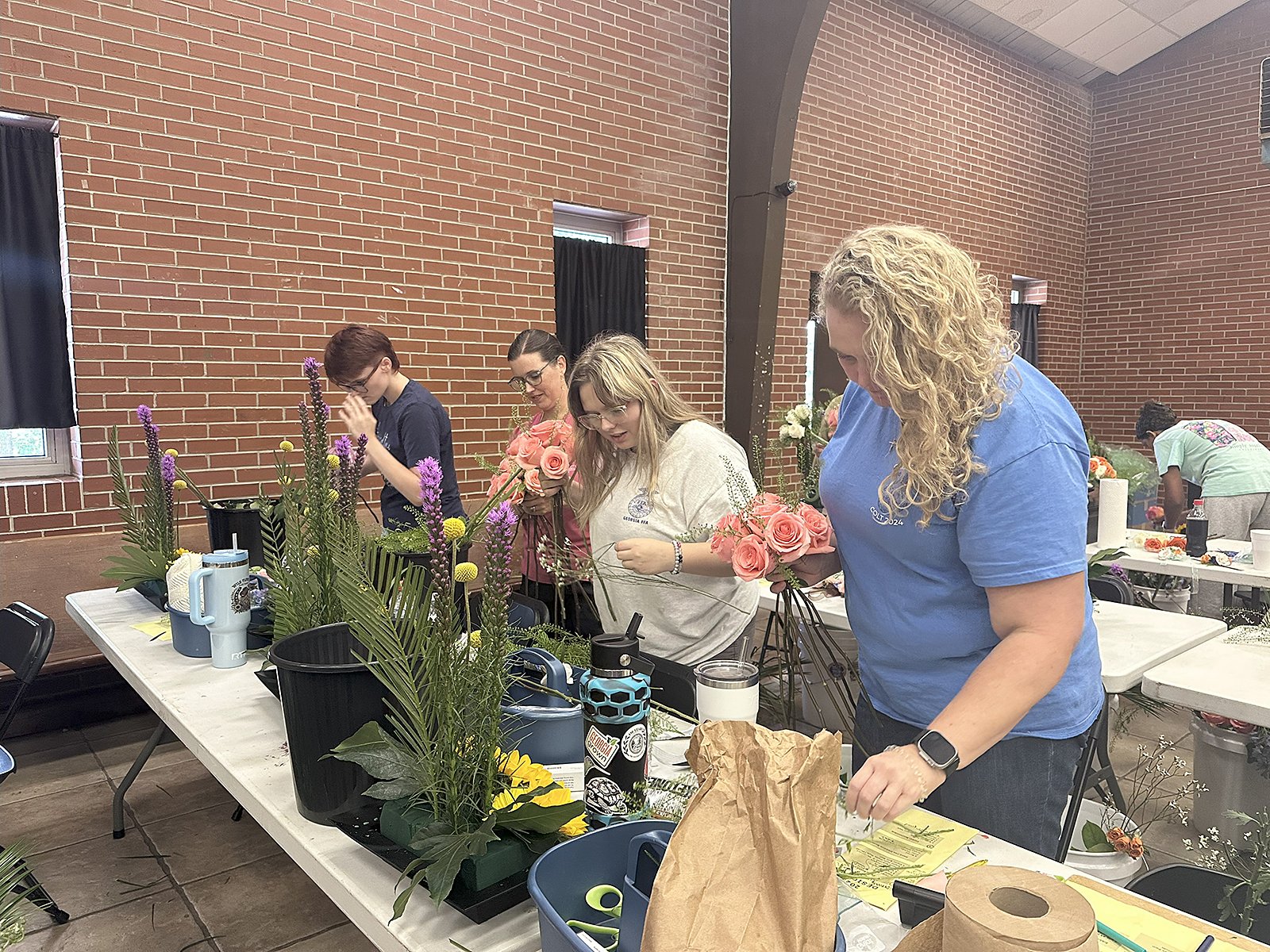 FFA members and advisors attend state floral design workshop