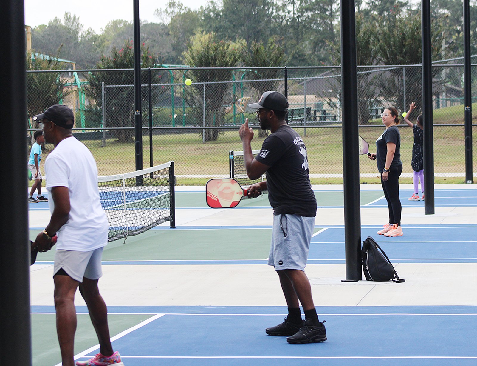Pickleball courts already in action