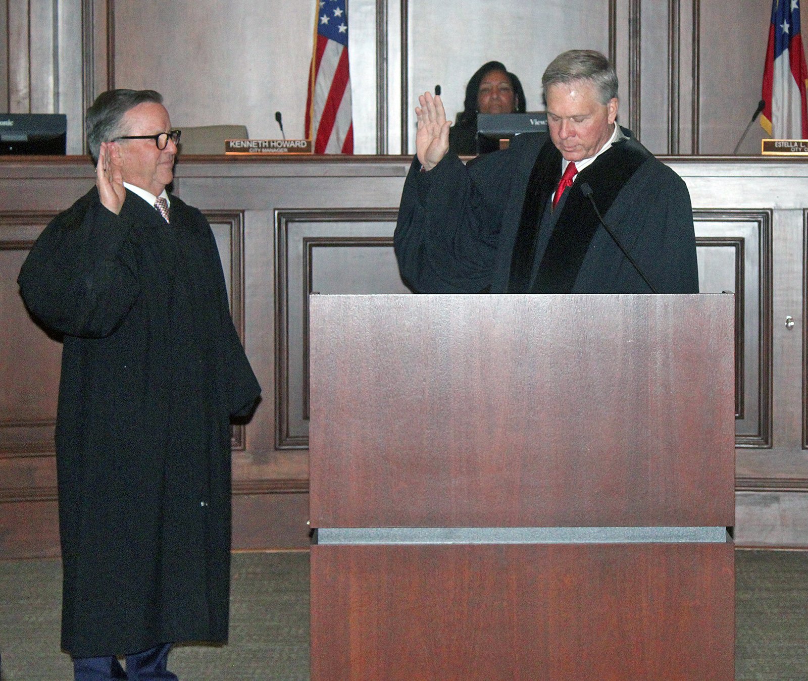 Pirkle is sworn in as city court judge