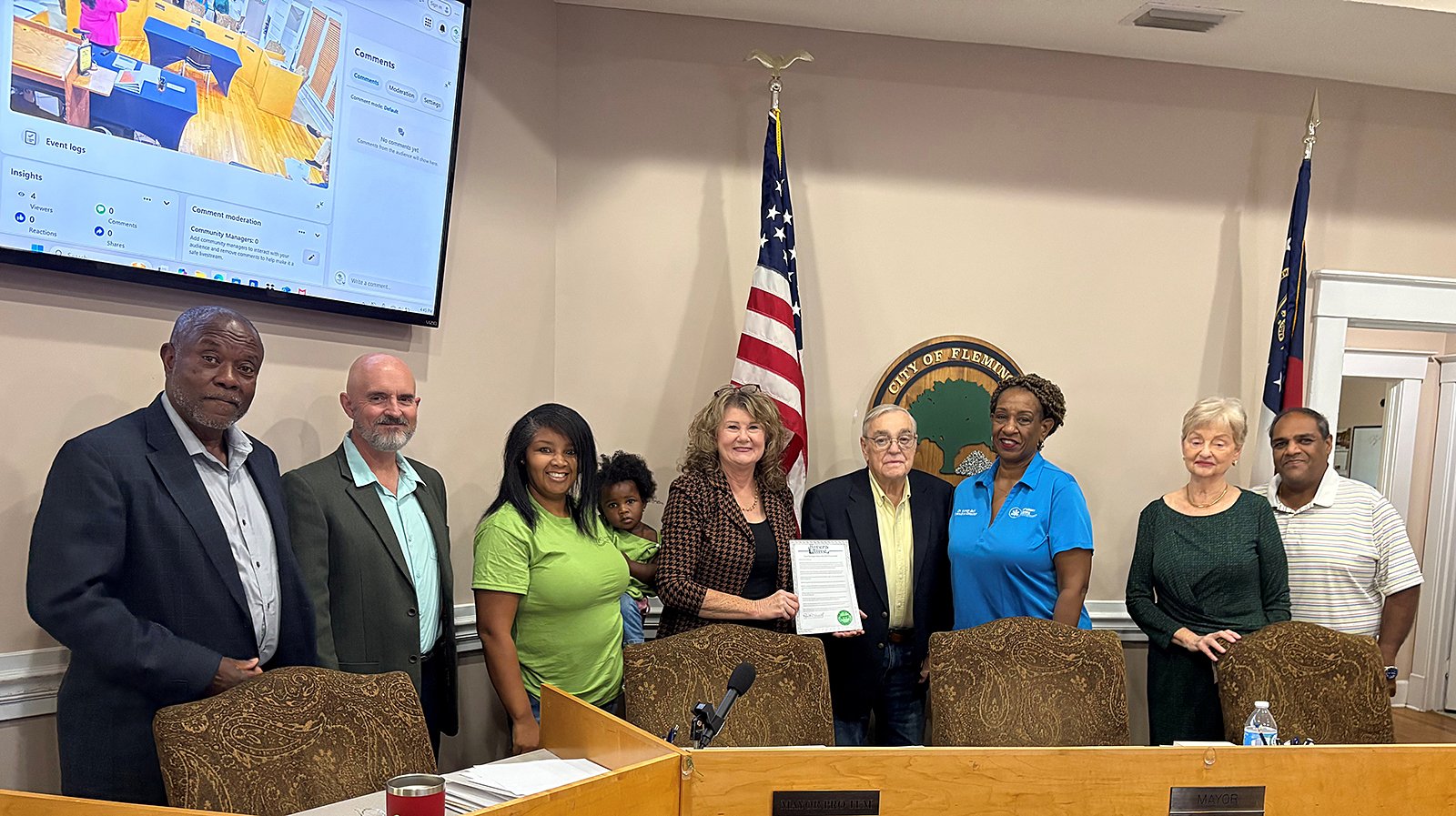 the city also recognized October 25 as Rivers Alive Awareness Day.