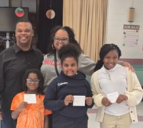 Walthourville rewards its winners in Dr. MLK Jr. coloring contest