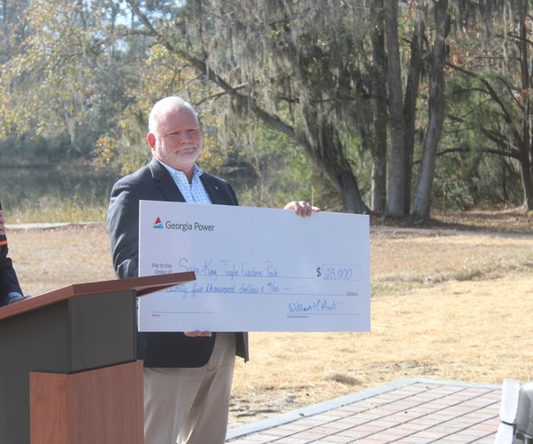 Georgia Power check to help Susie King Taylor Freedom Park come to life soon