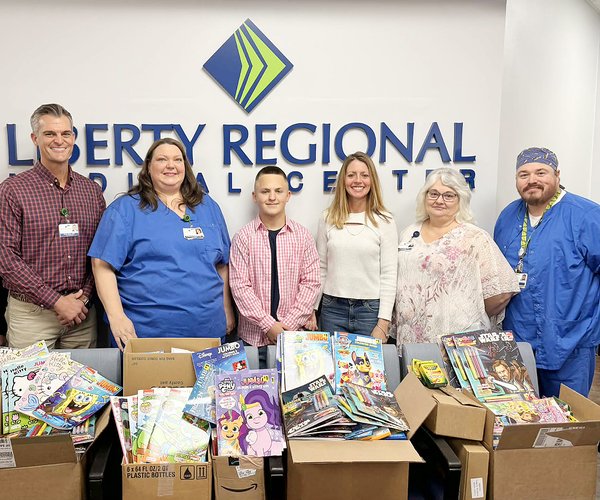 Teen’s annual ‘Coloring Books for Smiles’ donation given to LRMC