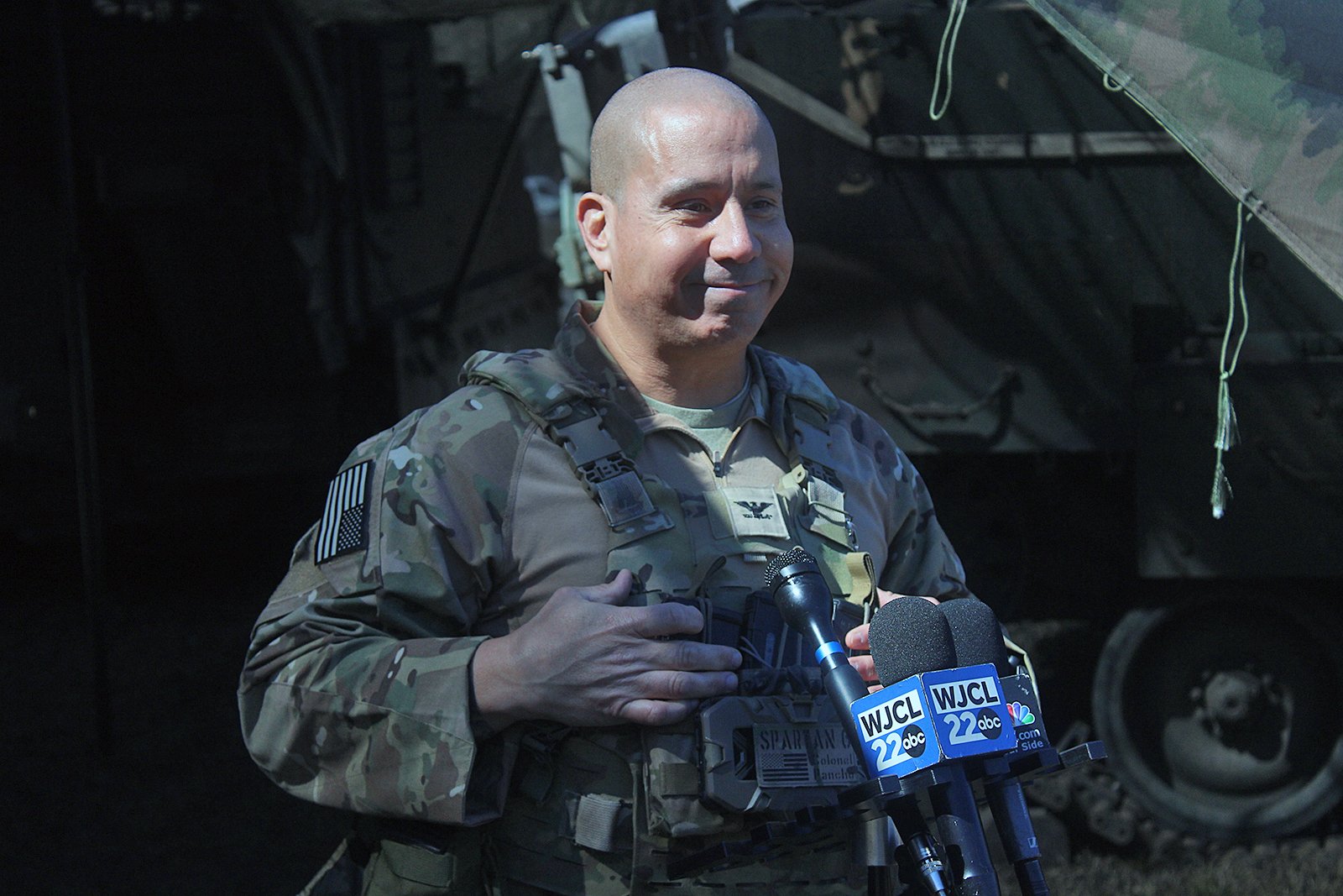 Col. Alexis Perez-Cruz, commander of the 2nd ABCT, discusses the technology his units are using.