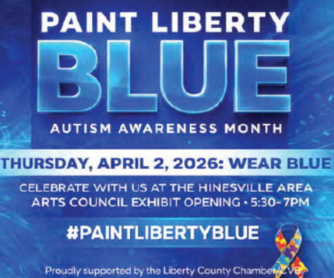 Arts Council invites community to ‘Paint Liberty Blue’ for autism awareness