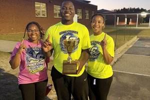 Long County region track trophy