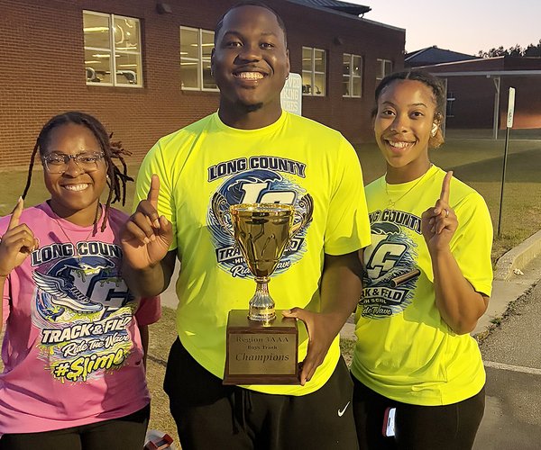 Long County region track trophy
