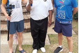 Peace Run makes a stop in Walthourville