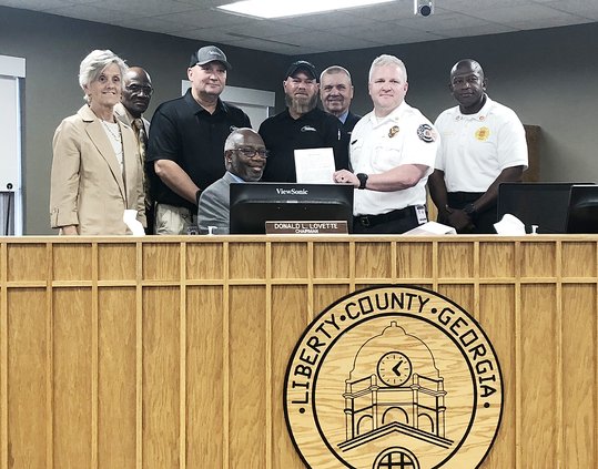 First responders recognized for wildfires aid