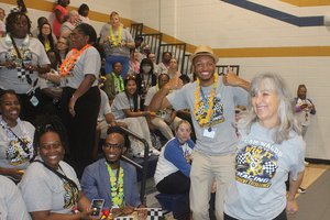 eachers get fired up at annual convocation